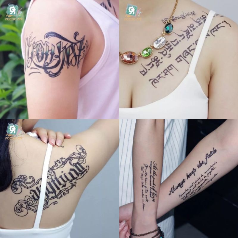 Tatto temporer tulisan QC