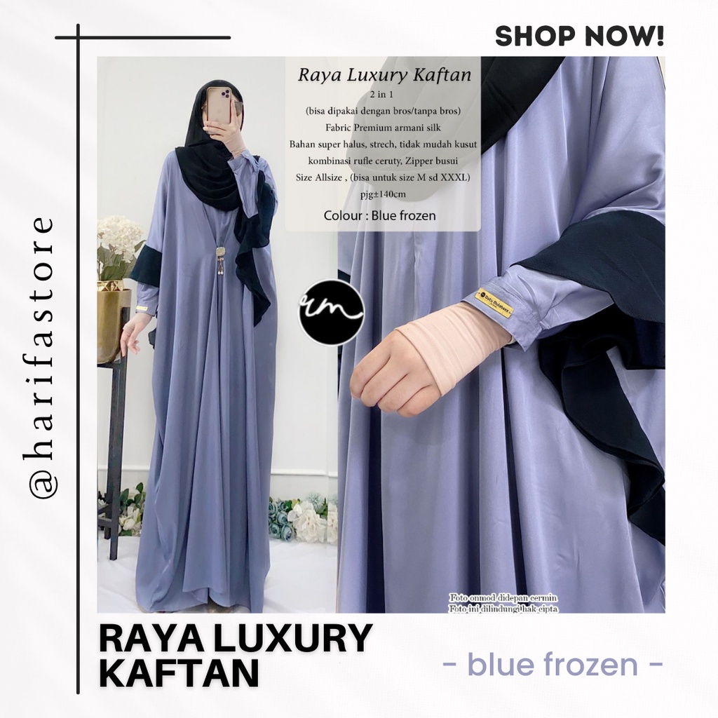 RATU MULABESS - Raya Luxury Kaftan - Kaftan Wanita Muslimah Kekinian - Ready Stock Siap Kirim