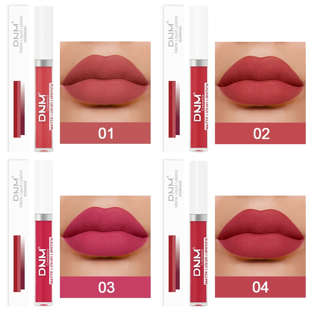 DNM MATTE LIQUID LIPSTICK LIPSTIK MATTE 19 COLOURS