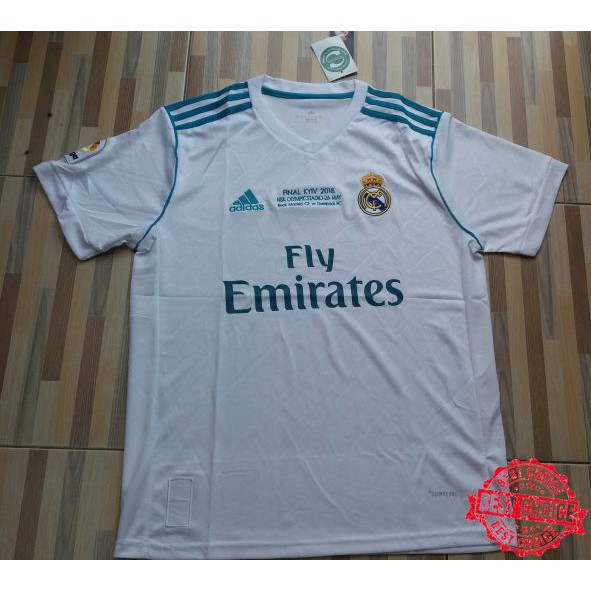 Jersey Real Madrid Home MDT BORDIR FINAL KYIV LIGA CHAMPIONS 2018