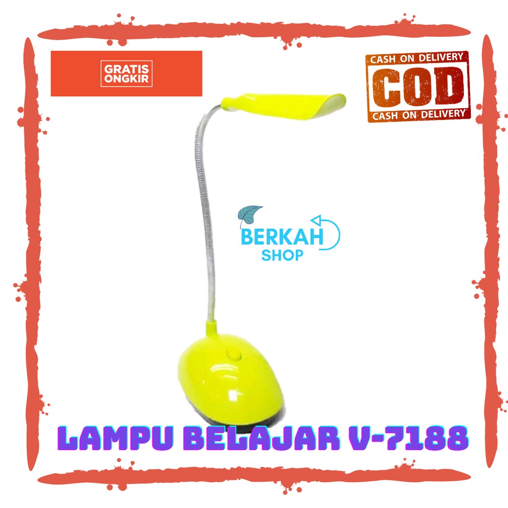 lampu belajar 7188 led disk light