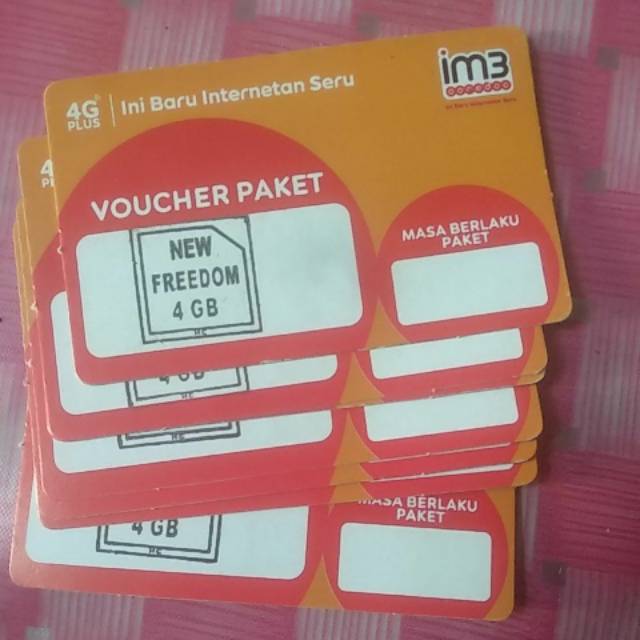 Voucher Indosat freedom 4GB ecer