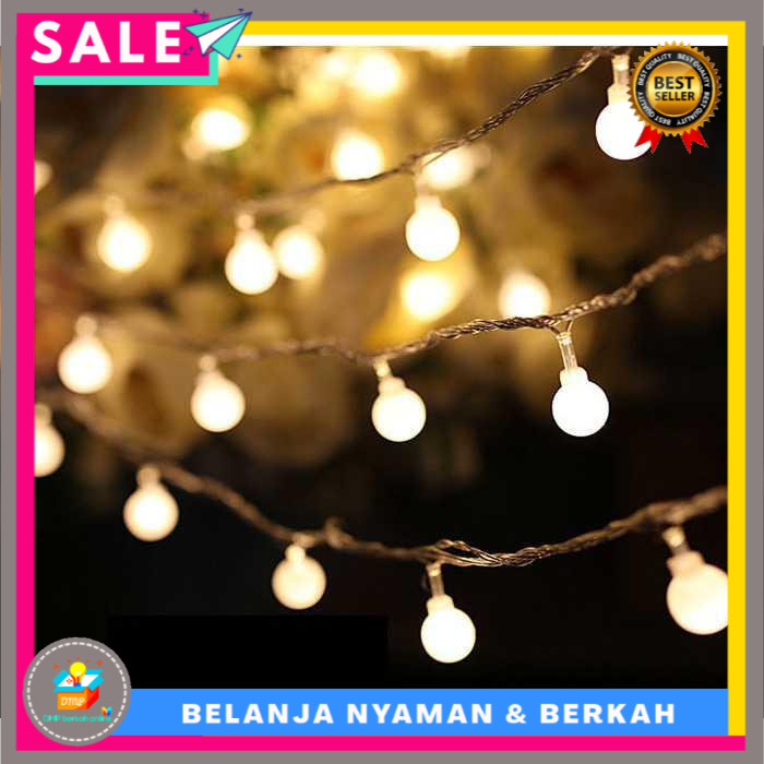 Lampu Hias Dekor Cherry Ball Fairy Warm White