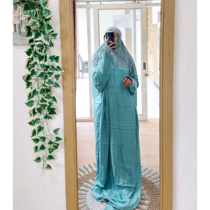 Mukenah Rayon Hadromaut Brukat Terusan