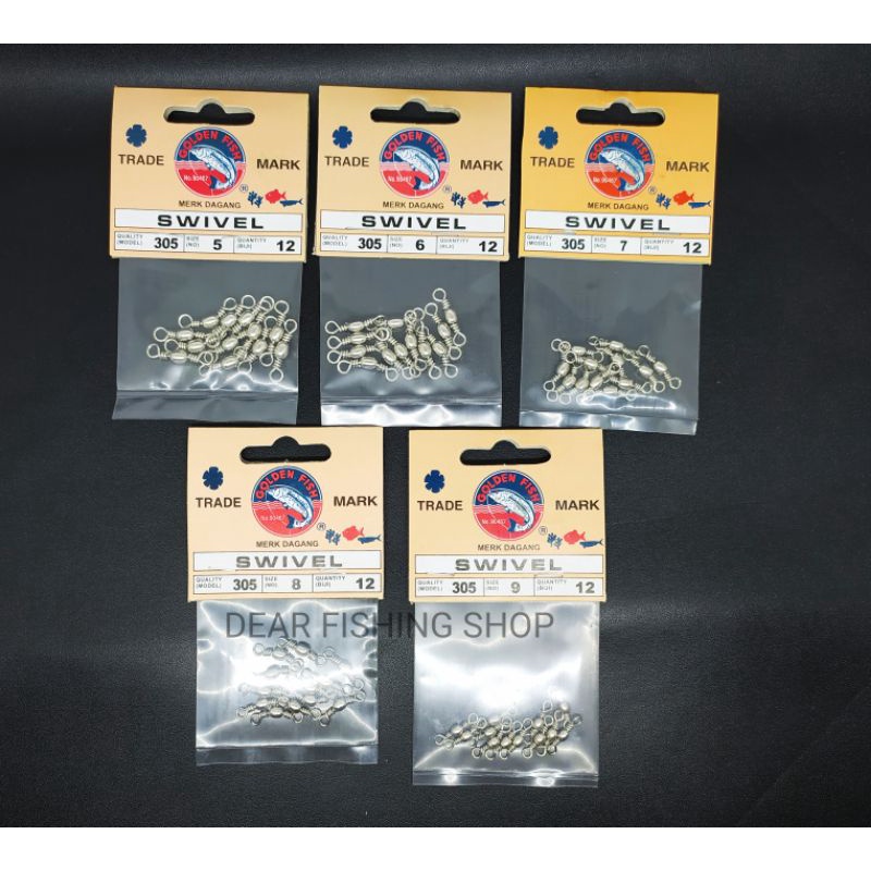 Kili Kili Pancing / Rolling Swivel Golden Fish