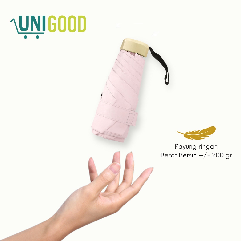 UNIGOOD - Payung Lipat Mini Premium Pocket Umbrella Anti UV