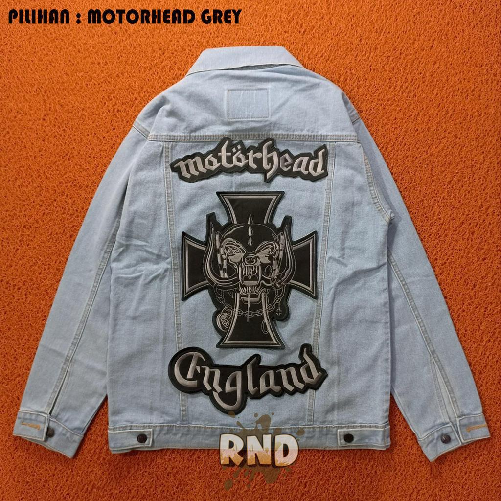 BACKPATCH BORDIR PATCH BESAR MOTORHEAD TEMPELAN JAKET & ROMPI BEST QUALITY