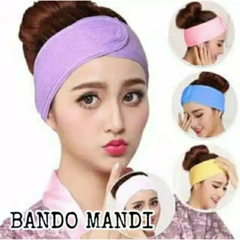 [COD] Bando Mandi / Facial Headband / Bando Maskeran / Bando Make Up / Bandana Mandi