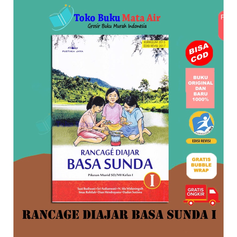 BEST SELLER RANCAGE DIAJAR BASA SUNDA SD/MI KELAS 1 - PUSTAKA JAYA