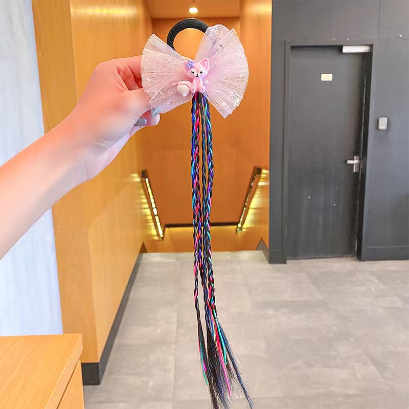 Jepit Rambut Unicorn Model Rambut Palsu Wig Anak Perempuan Motif Baru