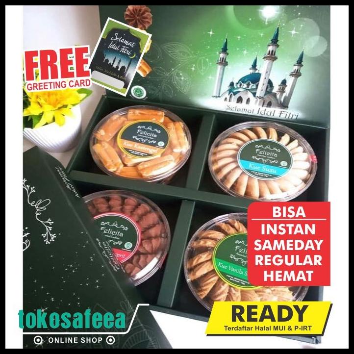 

Parcel idul fitri / Paket Hampers Lebaran/Kue Lebaran ISI 4 - FELICITA