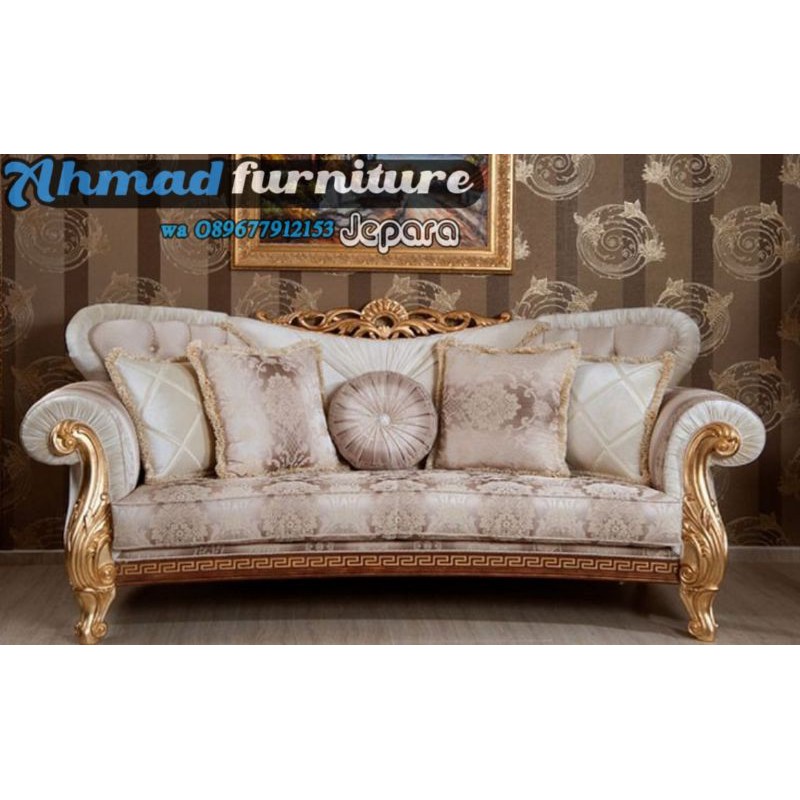 sofa ukir  sofa ukir mewah+bantal peluk