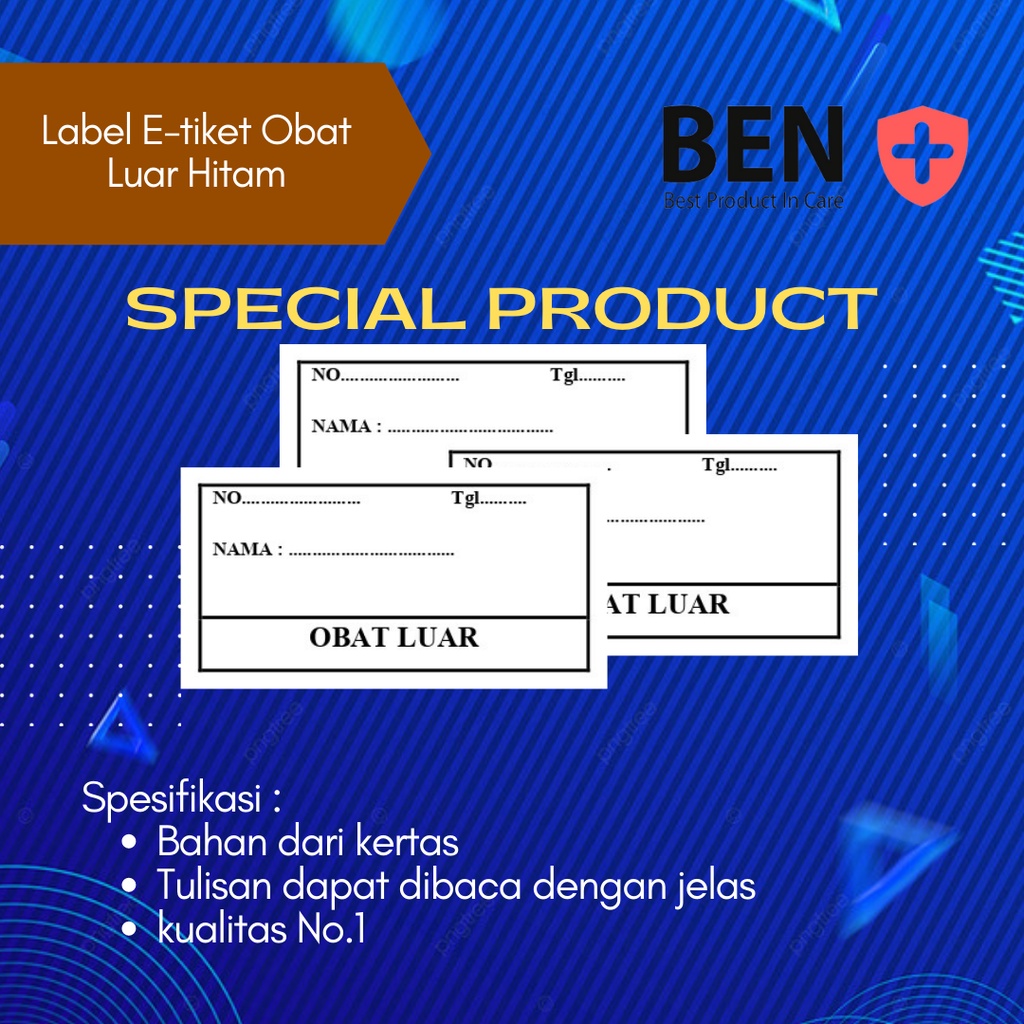 

Stiker Label Obat Luar