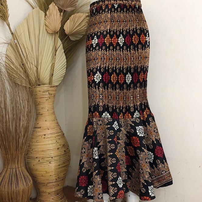 ➵ TERBARU Rok duyung plisket setelan kebaya / bawahan batik modern / duyung kombinasi plisket ❁