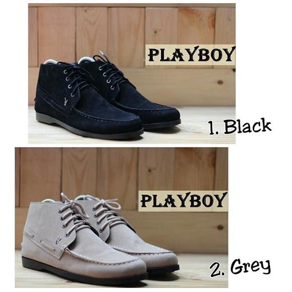 sepatu casual pria playboy ( sepatu playboy casual suede high )