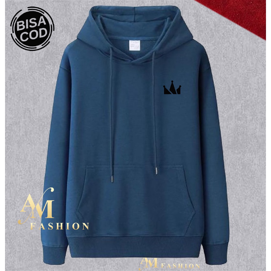 AM Fashion COD Hoodie Distro Motif Screamous Logo Text Hitam Premium Quality T-Shirt Pria Branded Ke