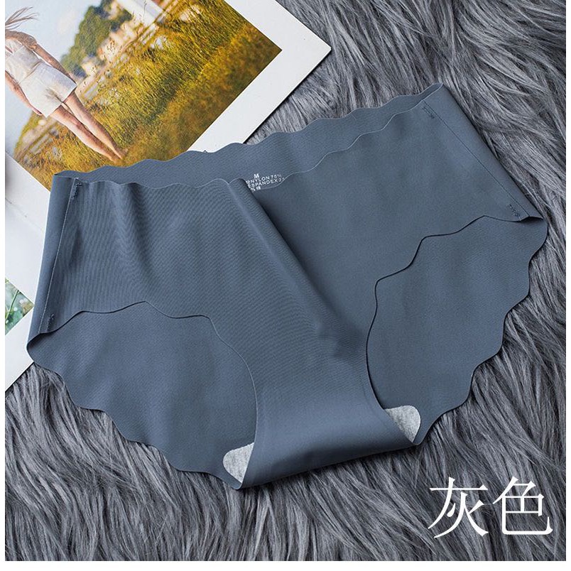 CELANA DALAM WANITA PREMIUM QUALITY SEAMLESS Celana Dalam Wanita Motif Bunga CD Push Up-M-41 Dark Grey