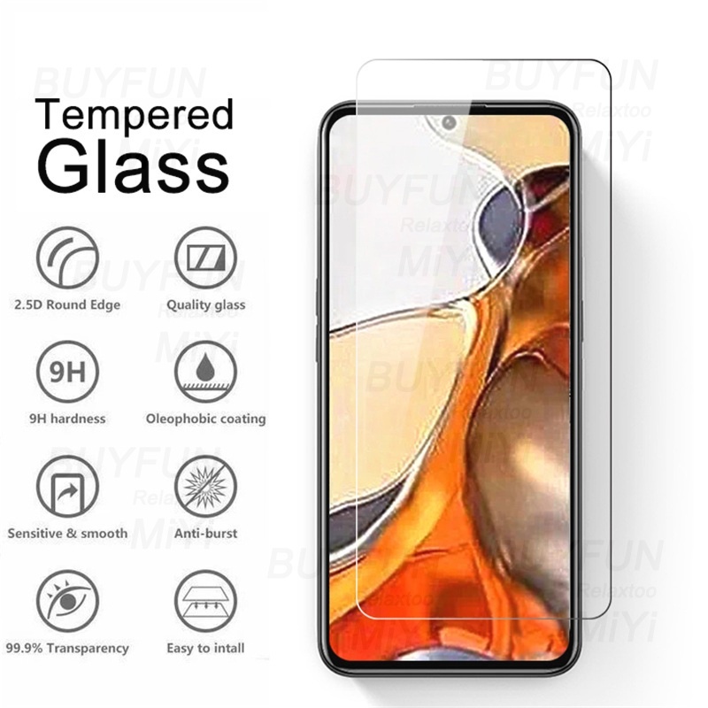 Pelindung Layar Tempered Glass Xiaomi Mi 11T + Pro Paket 2 in 1