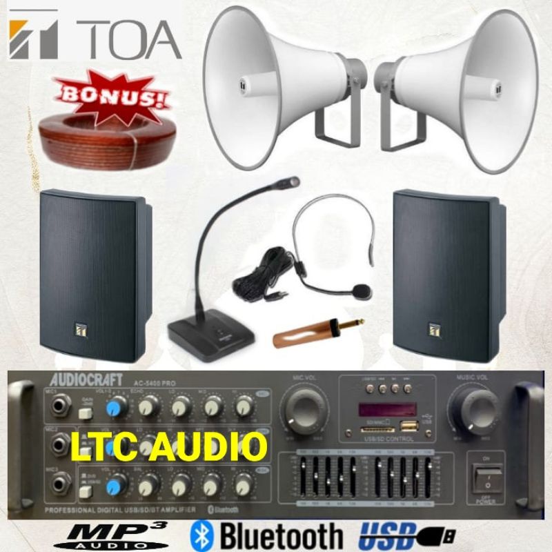 PAKET SOUND SYSTEM TOA MUSHOLA & MASJID UNTUK LUAR - DALAM (IBADAH 1B)