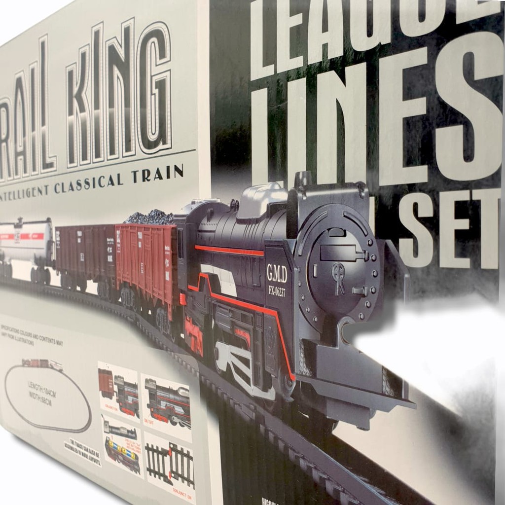 Toys Rail King Intelligent Classical Train Set TL01/Mainan Kereta Api/  Mainan kereta api berjalan