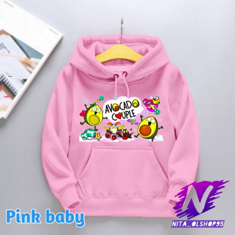 Hoodie anak avocado Hoodie kartun avocado couple