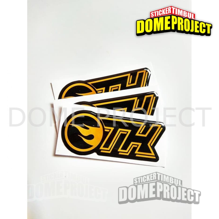 HOTWHEELS TH LOGO STIKER EMBLEM LENTUR AKSESORIS SEPEDA MOTOR