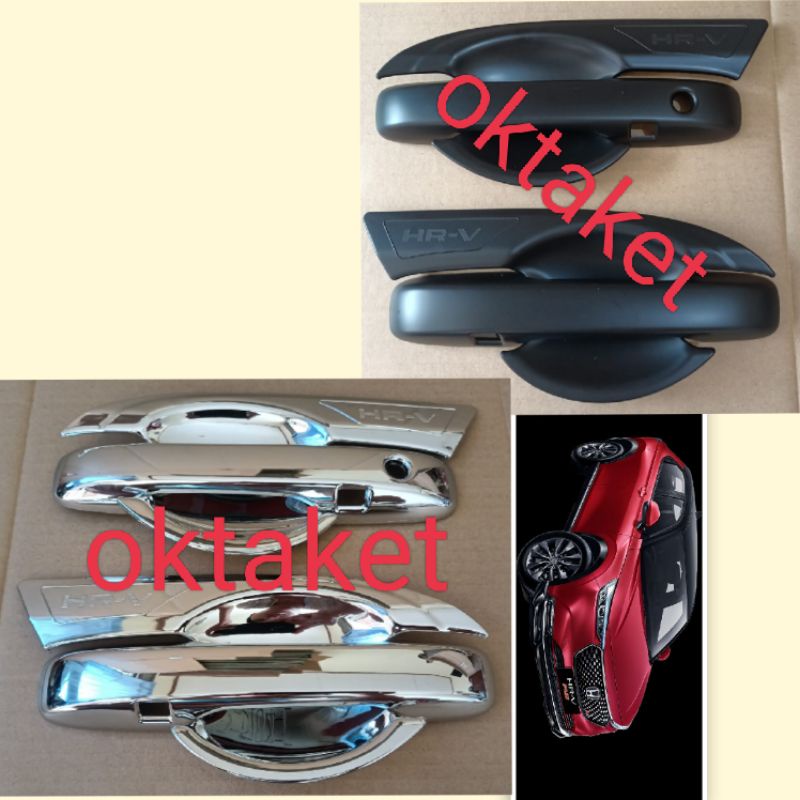 paket outer handle depan Honda HRV 2022 HITAM &amp; chrome