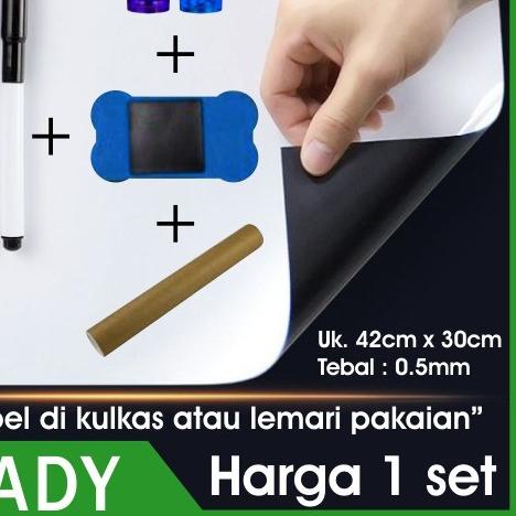 

◊ papan tulis whiteboard magnet kulkas tempel magnetic lembaran lembar ❉