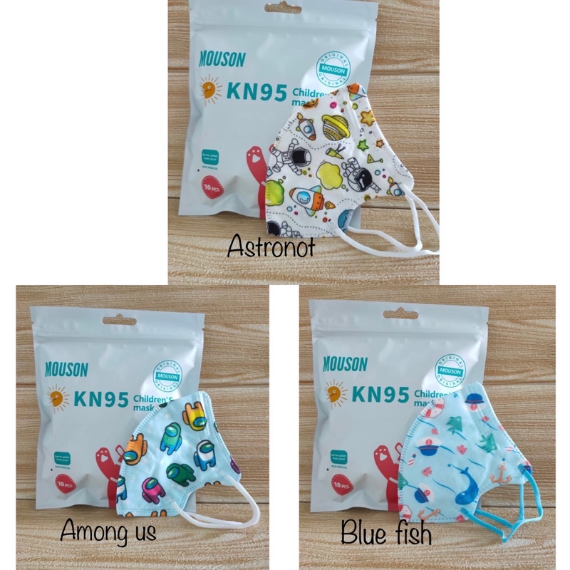Masker Anak KN95 Mouson 5D 5 Ply | Masker KN 95 Anak Mouson 5D | Mouson KN95 anak | Mouson KN95 Kids