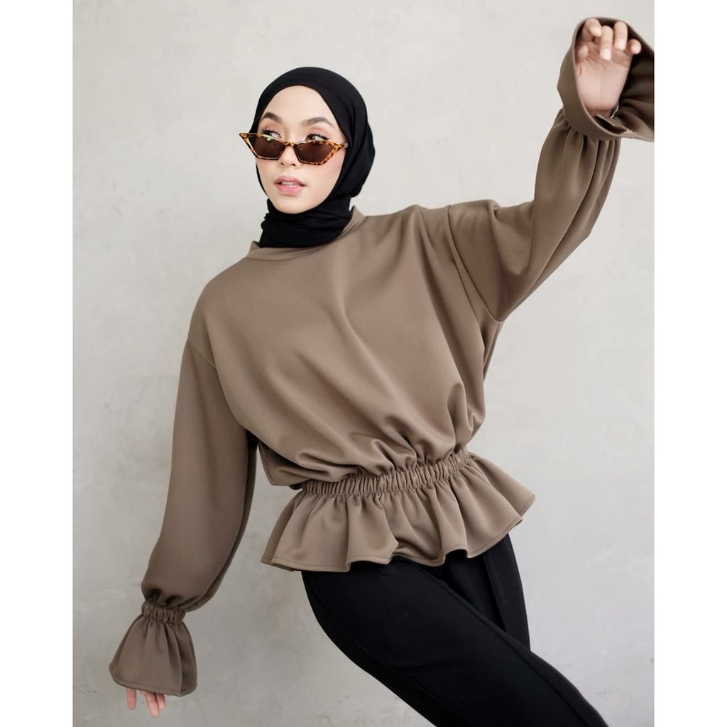 Rindiani Blouse / ATASAN WANITA / PAKAIAN CEWEK - BAJU KEKINIAN - BLOUSE