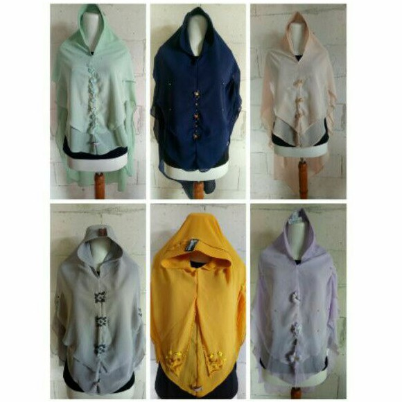 Hijab Syar'i ceruty 2 layer "Ellena"