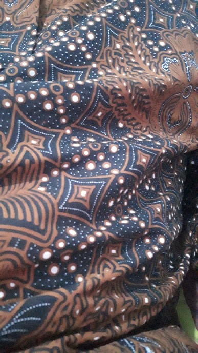 Pari Coklat Panjang Kemeja Batik Pria Full Furing Katun Sragenan