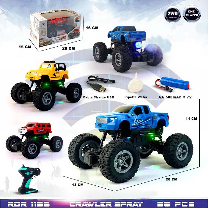 MURAH RDR1135 RDR1129 RDR1138 RDR1170 RC Asap Spray Smoke Rock Crawler Offroad Buggy Mainan Anak Mobil Remote Control Radio Control Hobi Koleksi Remot Kontrol Besar Jumbo Murah Off Road RADAR