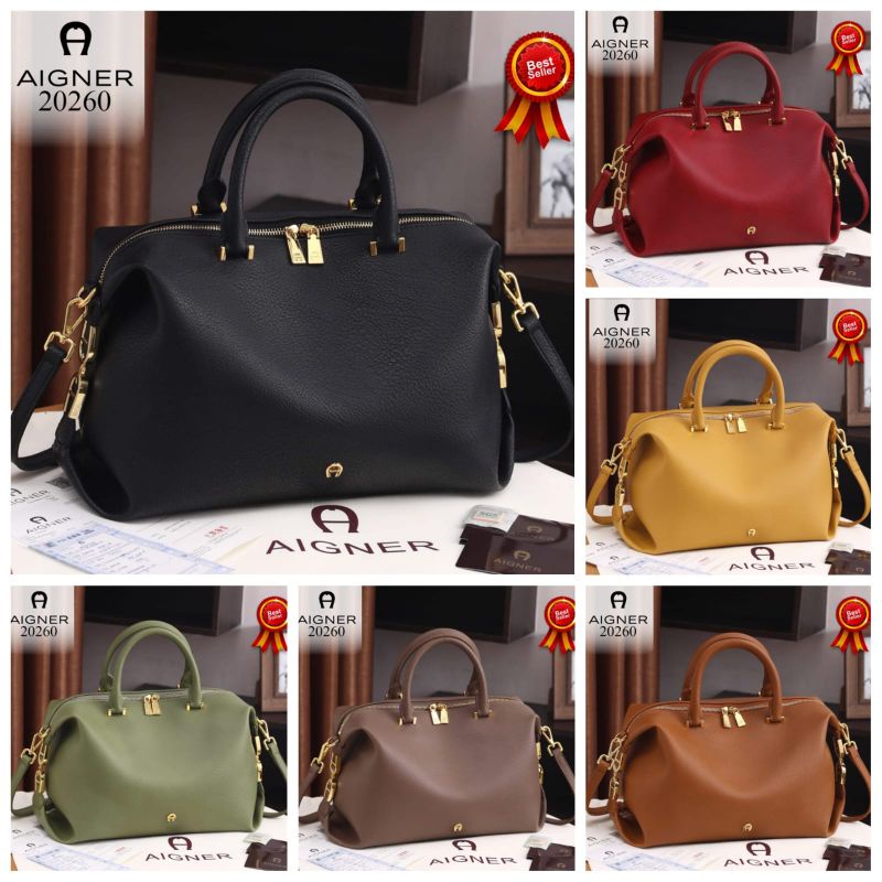 Alco - Tas Wanita Aigner 20260 Handtasche Generbtes Cowhide Fashion Import