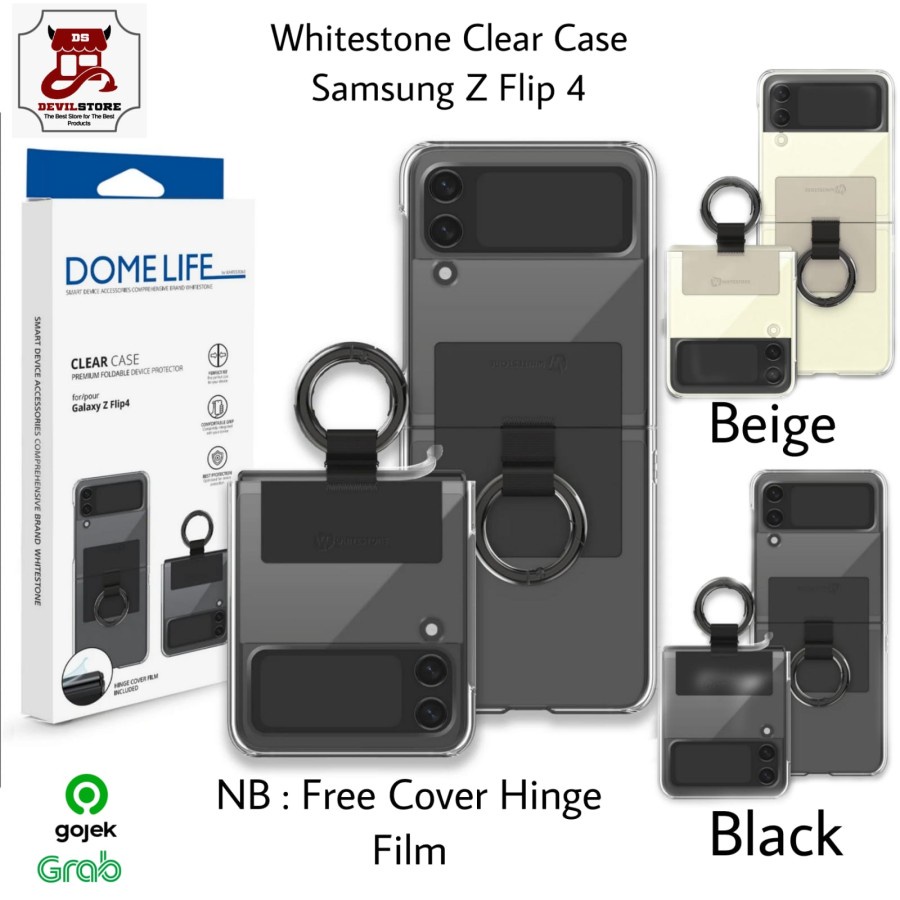 Whitestone Dome Clear Case Samsung Z Flip 4 Clear Case Flip 4 Original