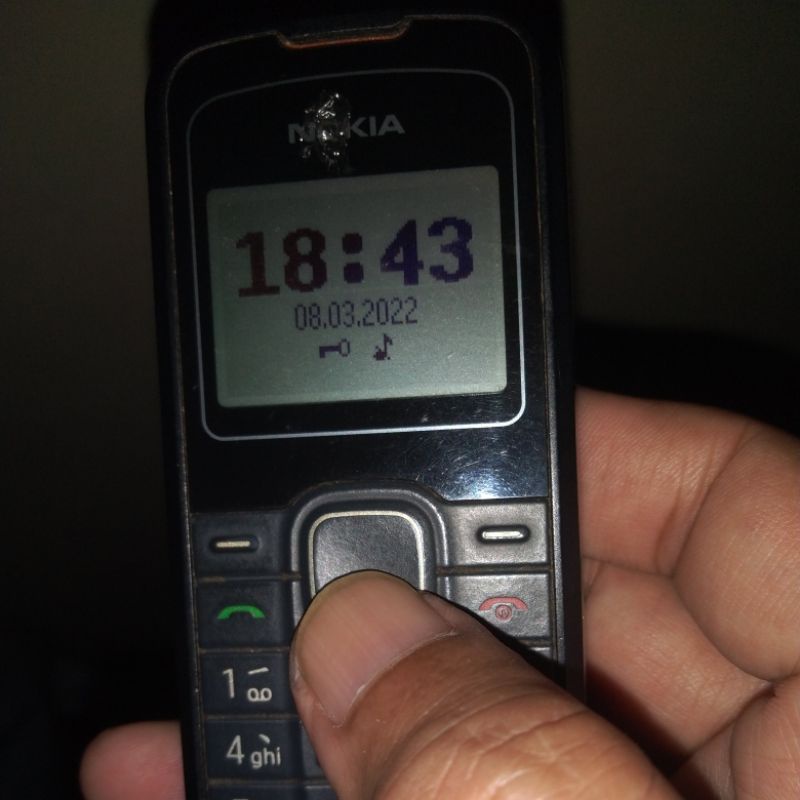 hp jadul Nokia 1202 buat SMS dan telepon baca deskripsinya