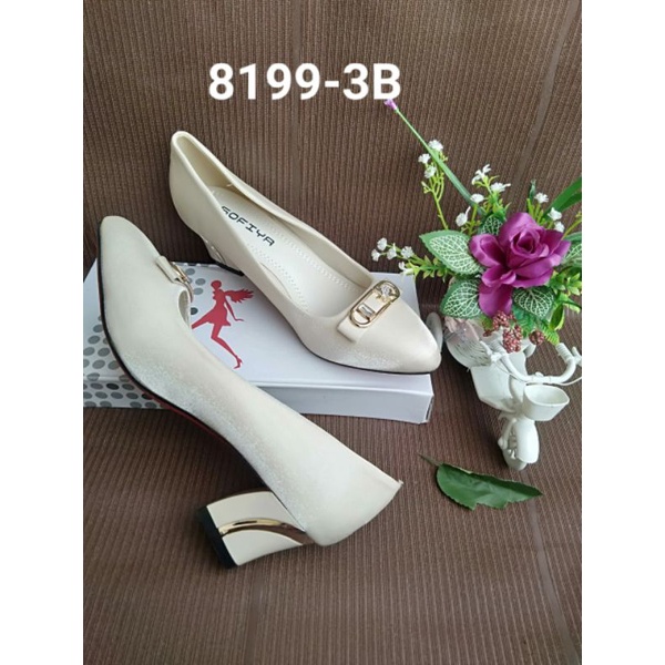 Sepatu pantopel hak tahu 6cm / sepatu sofiya 8199-3B