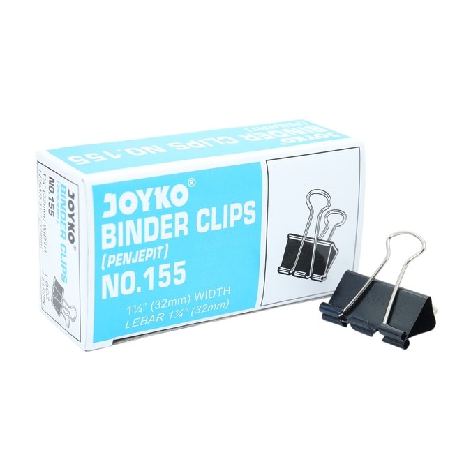 

Binder Clip Clips Joyko 155 Klip Jepitan Kertas Hitam Penjepit