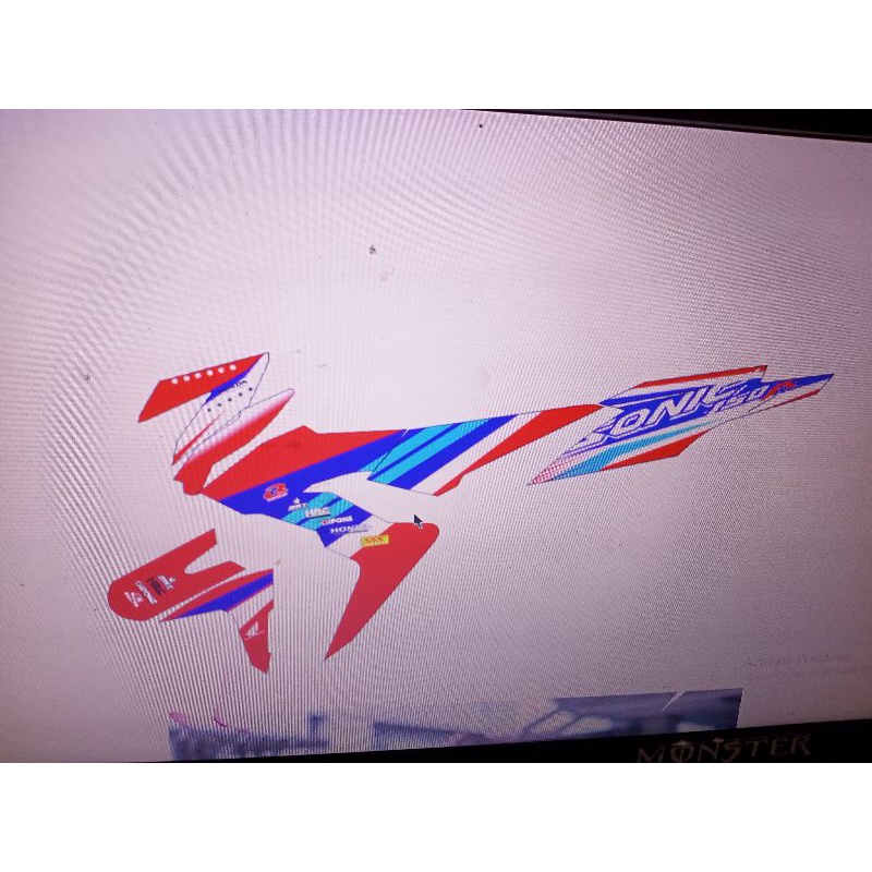 Decal Sonic Full Bodi, Sonic 150R, Desain Bebas Request Striping Sonic