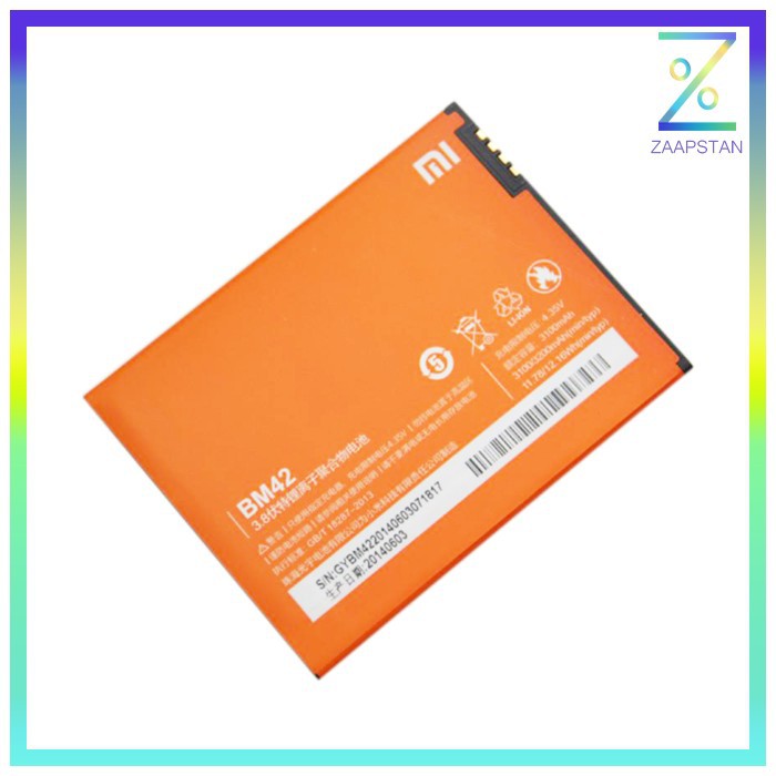 Replacement Battery for Xiaomi Note 3100mAh - BM42 - Orange