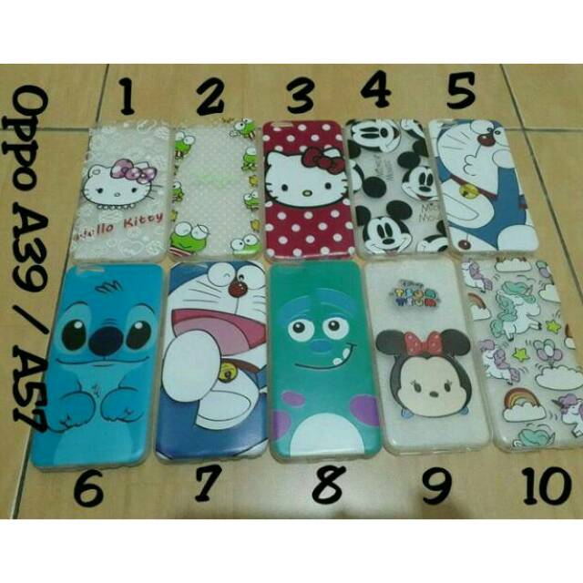 Case Ultrathin Karakter For Oppo A57/ Softcase Lucu Oppo A57