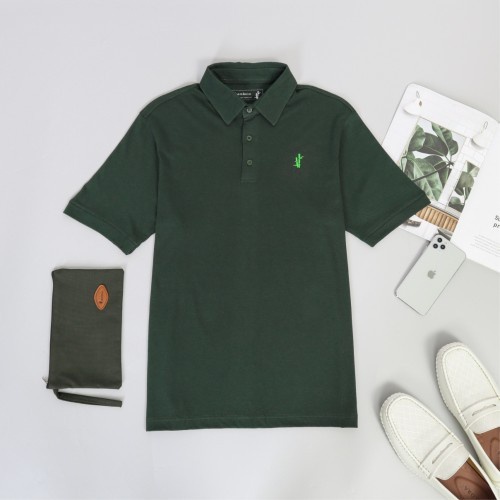 Kaos Poloshirt Pria Bambuin Lengan Pendek - Aadeem