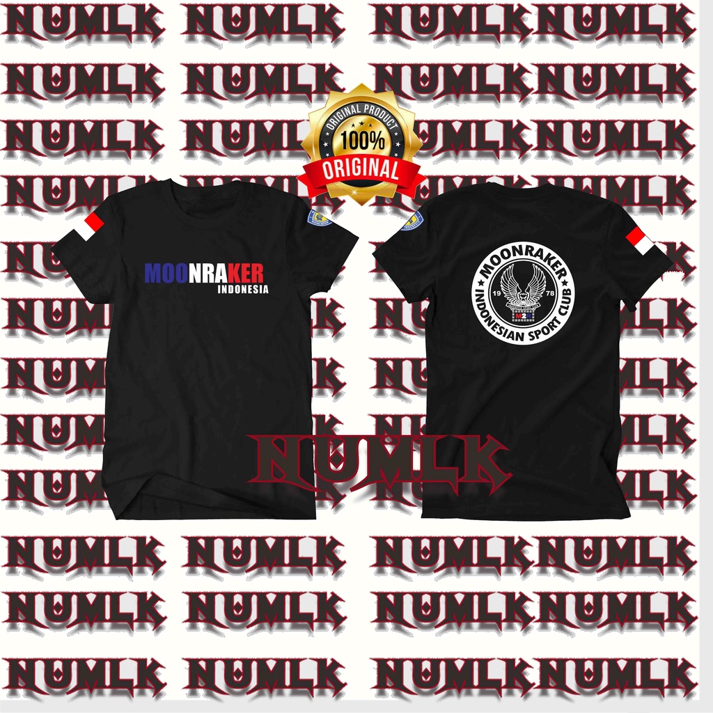TSHIRT/KAOS MOONRAKER SPEED MANIAC INDONESIA KUALITAS DISTRO BAHAN KATUN PREMIUM 24 S