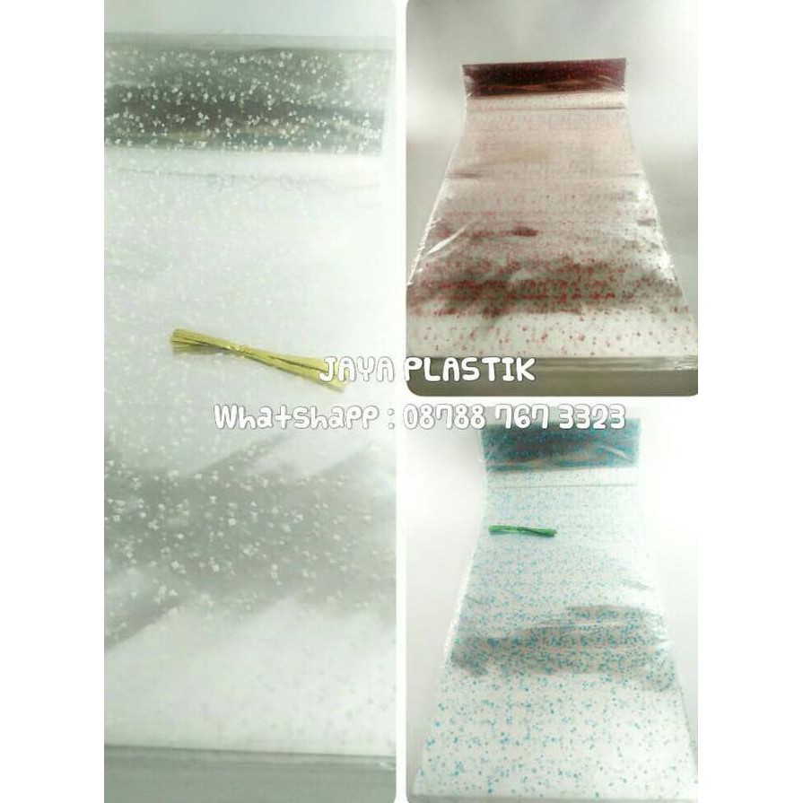 

PLASTIK BINGKISAN OPP BINTIK 35 X 60 CM ISI 12 LBR