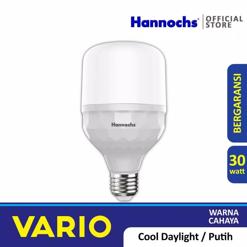 Paket 3 pcs Hannochs Vario 30 watt Cahaya Putih