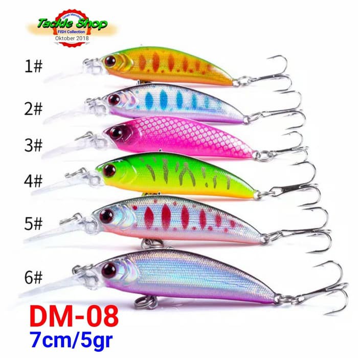 Umpan Diving Minnow Lure 7 cm DM-08