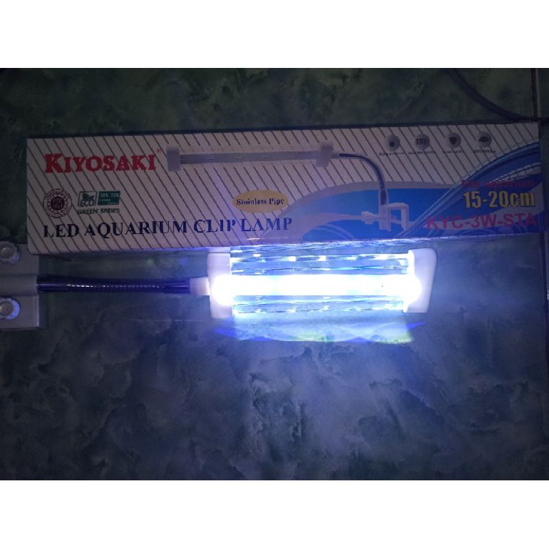 Lampu Led Jepit Aquarium Aquascape KIYOSAKI KYC 3W STA 15-20 cm murah lampu led aquarium murah