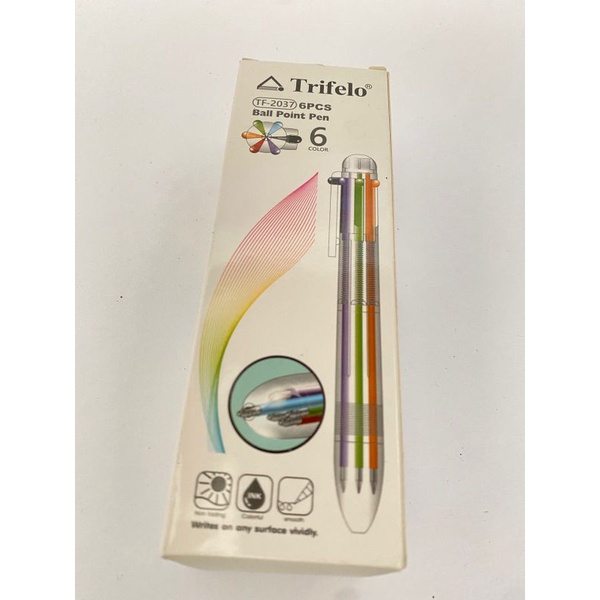 

Pulpen Pena / Bolpen Ballpoint Pen Trifelo 6 Warna 6 in 1 TF-2037