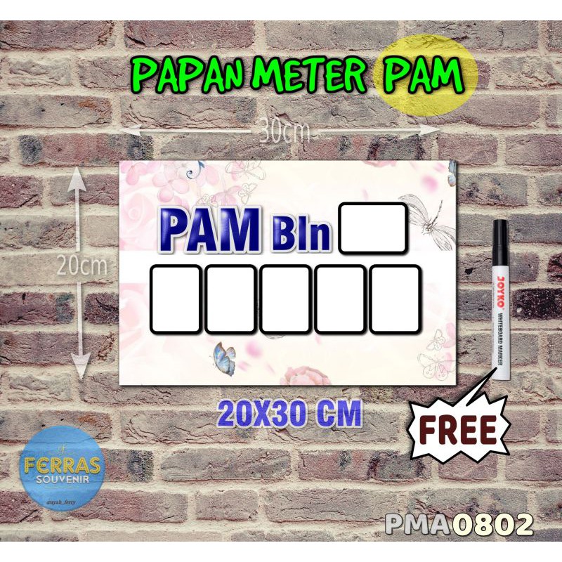 

Ferras Papan Meter Listrik PLN PAM motif Unik - Flower 02