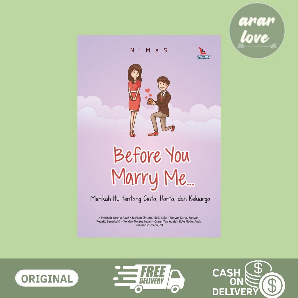 BUKU BEFORE YOU MARRY ME...